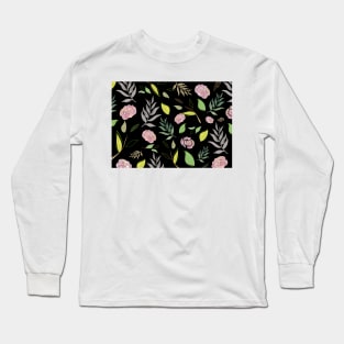 festive watercolor flowers 3 Long Sleeve T-Shirt